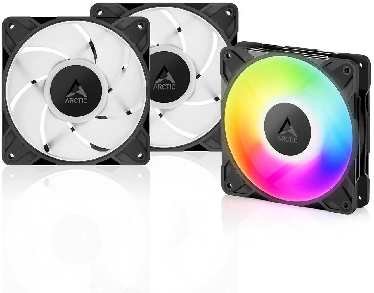 Fan 3x 120mm Arctic P12 PRO ARGB , up to 3,000 RPM , airflow 131 m3/h , Black , ACFAN00310A