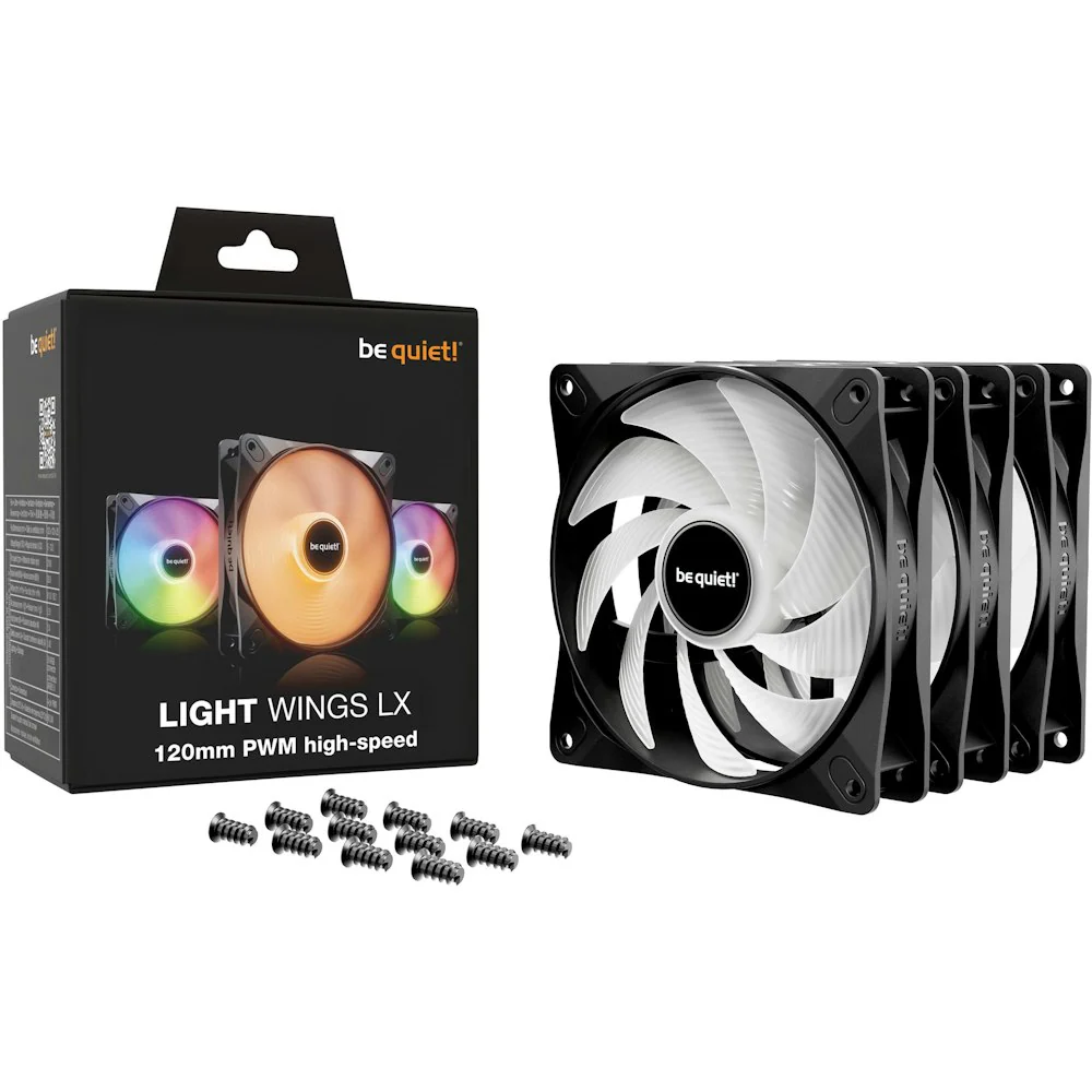 Fan 3x 120mm be quiet! LIGHT WINGS LX ARGB - Image 2