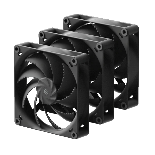 Fan 3x 120mm HAVN H12 Triple Pack , up to 2,100 RPM , airflow 123.07 m3/h Black HVN-FS-H1230-02-TRI