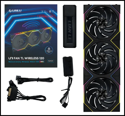 Fan 3x 120mm  Lian LI UniFan TL Wireless ARGB Reverse , 240.73 m3/h , Black , G99.12RTL1W3B.00 - Image 4