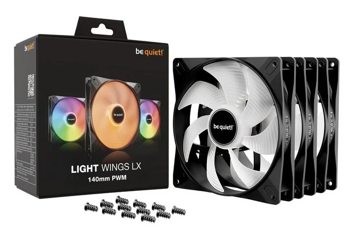 Fan 3x 140mm  be quiet! LIGHT WINGS LX ARGB - Image 2