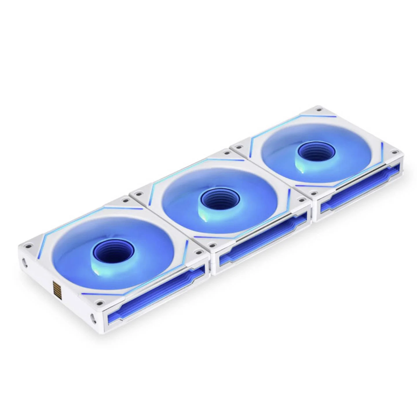 Fan Lian LI UniFan Infinity Triple ARGB , 3x 120mm Fan , with Controller , up to 2100 RPM , Airflow 104.5 m3/h , White , G99.12SLIN3W.00