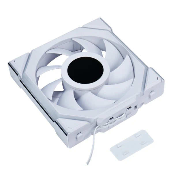 Fan Lian LI UniFan SL Single Wireless LCD Reverse ARGB , 1x 120mm Fan , NO Controller , up to 1900 RPM , Airflow 87.5 m3/h , White , G99.12RSLLCD1W1W.00 - Image 3