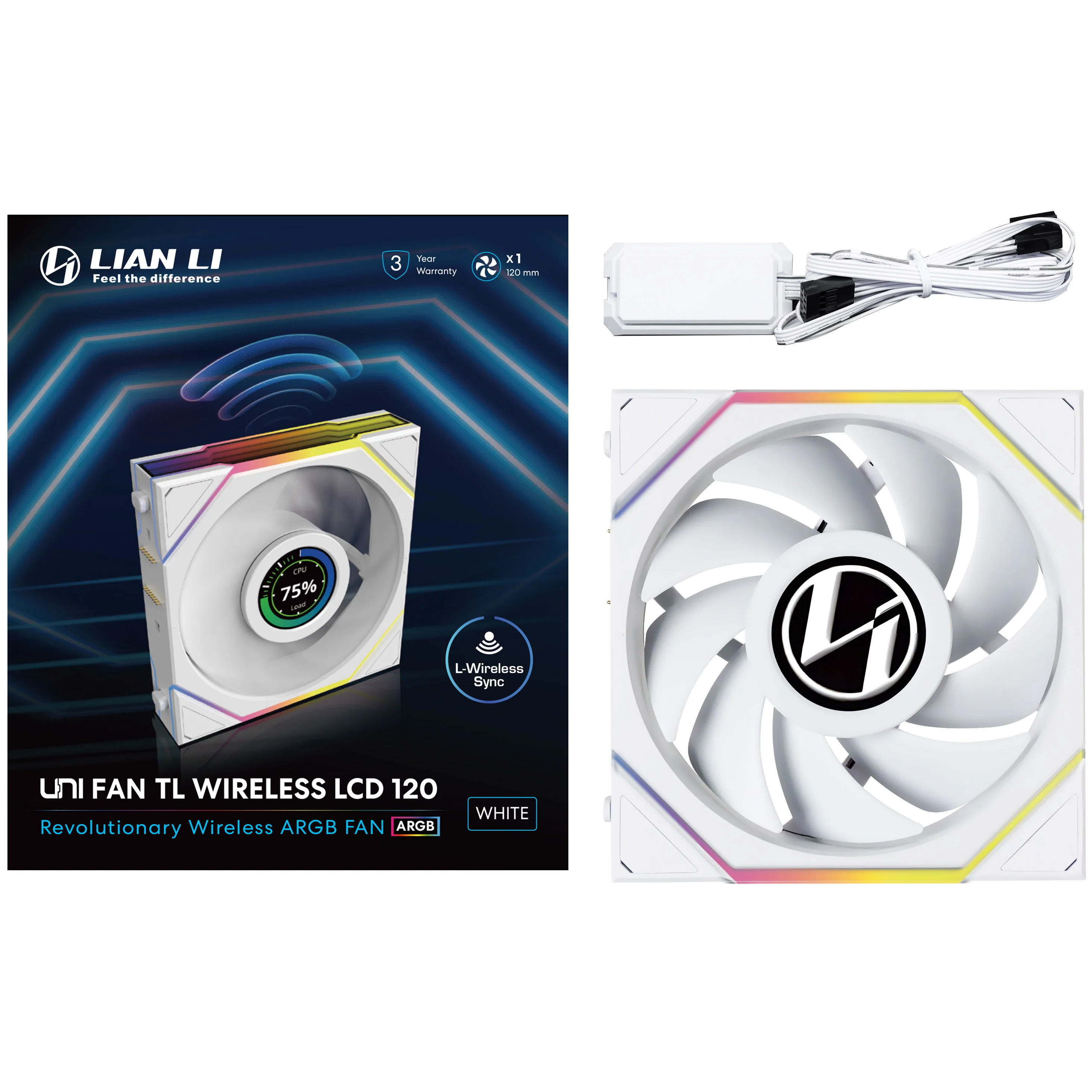 Fan Lian LI UniFan TL Wireless ARGB  White - Image 3
