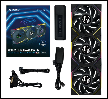 Fan Lian LI UniFan TL Wireless LCD ARGB  Black - Image 2