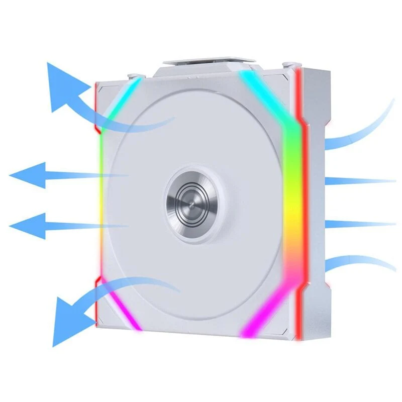 Fan Lian LIUni Fan Infinity Single Wireless Reverse ARGB , 1x 120mm Fan , NO Controller , up to 2000 RPM , Airflow 108.8 m3/h , White , G99.12RSL1W1W.00 - Image 2