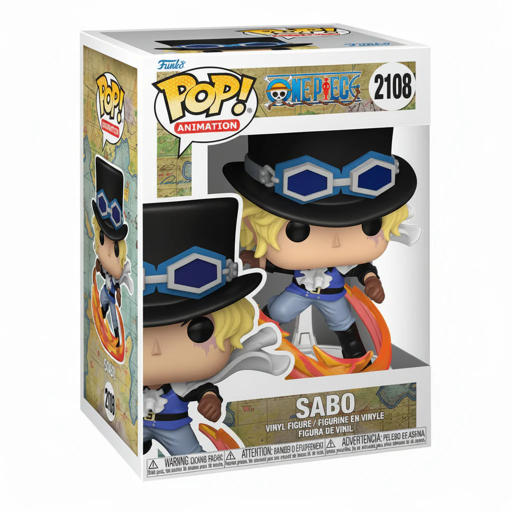Figure Funko Pop! Animation 2108: One Piece Sabo Attacking w/Pipe