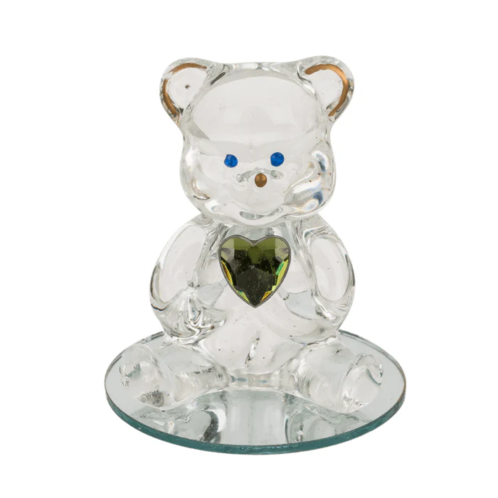 Figure Glass Bear With Heart - Image 3