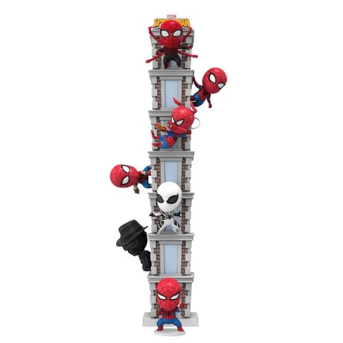 Figure YuMe Herobox Spider-Man Tower Black Spiderman - Image 3