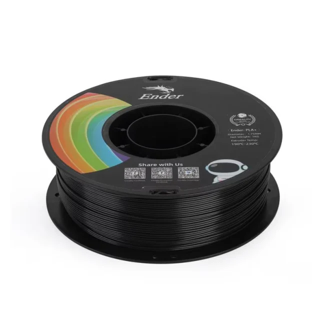Filament Creality EN-PLA+ Black , Ender 3D Printer Filament , Strength 34MPA, Bend 77MPa, 1kg 1.75 , 3301010306 - Image 3