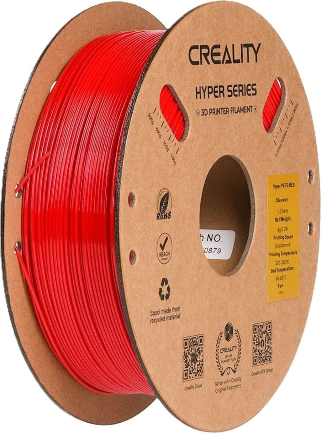 Filament Creality Hyper-PETG 1.77mm 2kg (Red & Blue)