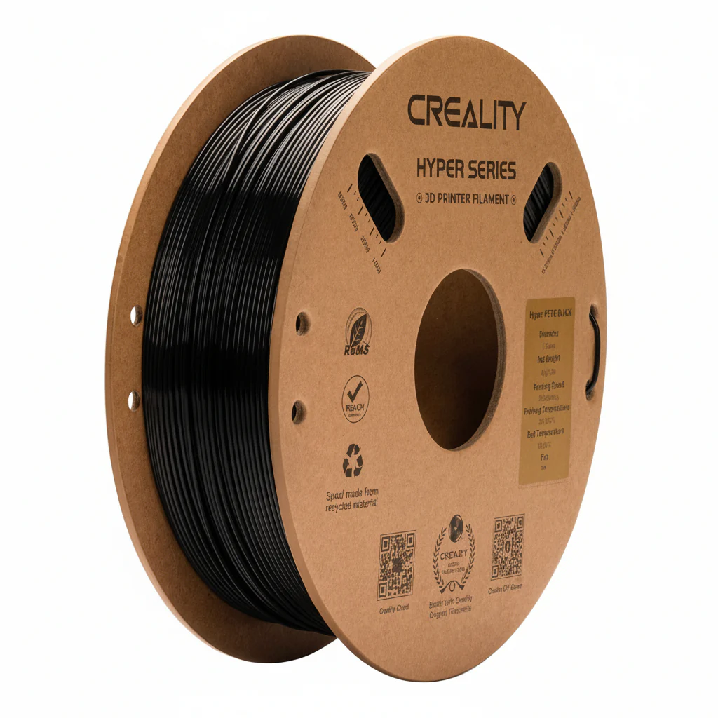 Filament Creality Hyper-PETG Black for 3D Printer , fast print , chemical sunlight resist , 1kg 1.75 , 3301030043