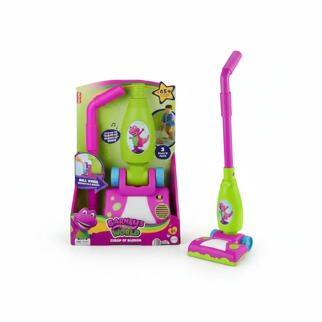 Fisher Price Barney's World Musical Clean Up Vacuum