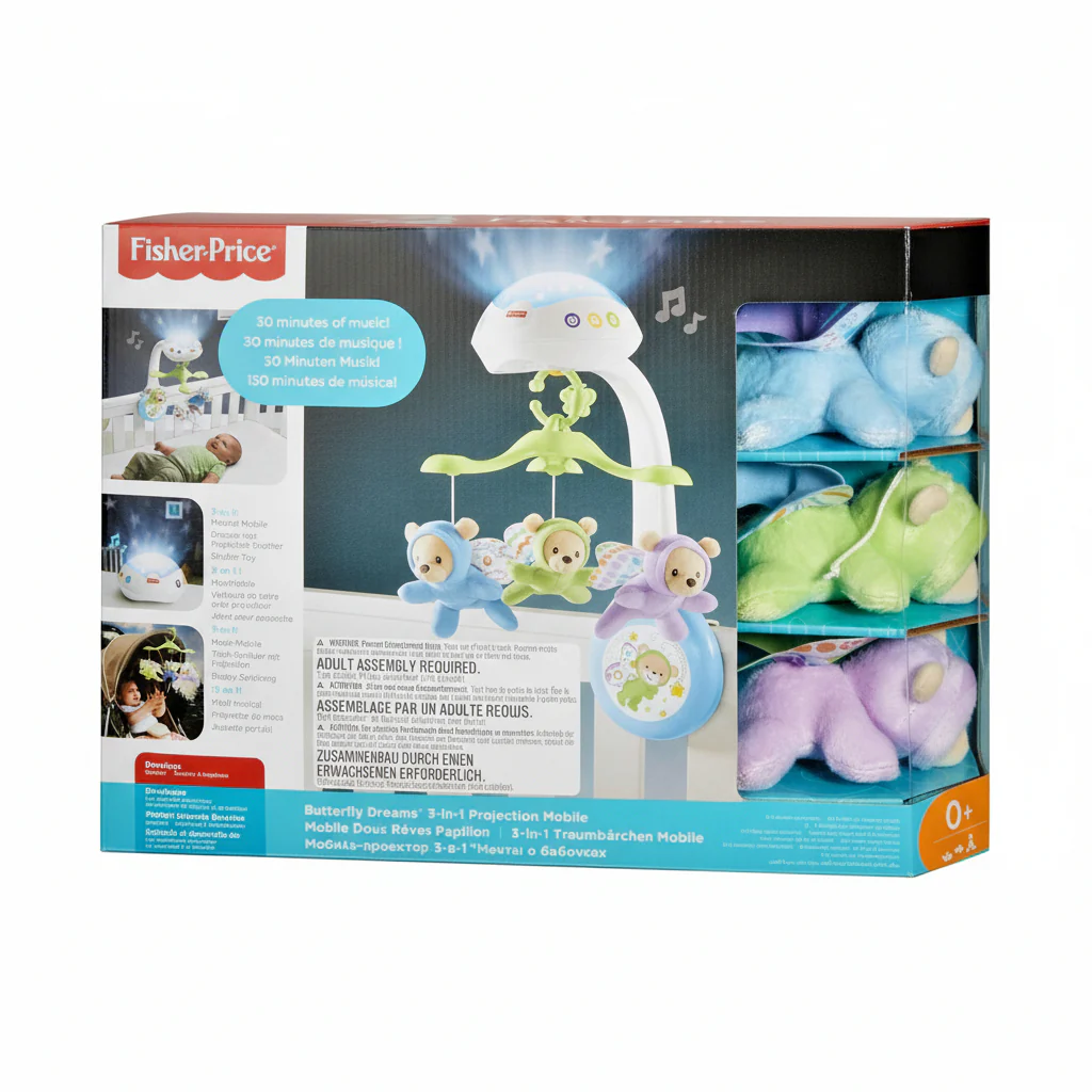Fisher Price Butterfly Dreams 3in1 Projection Mobile