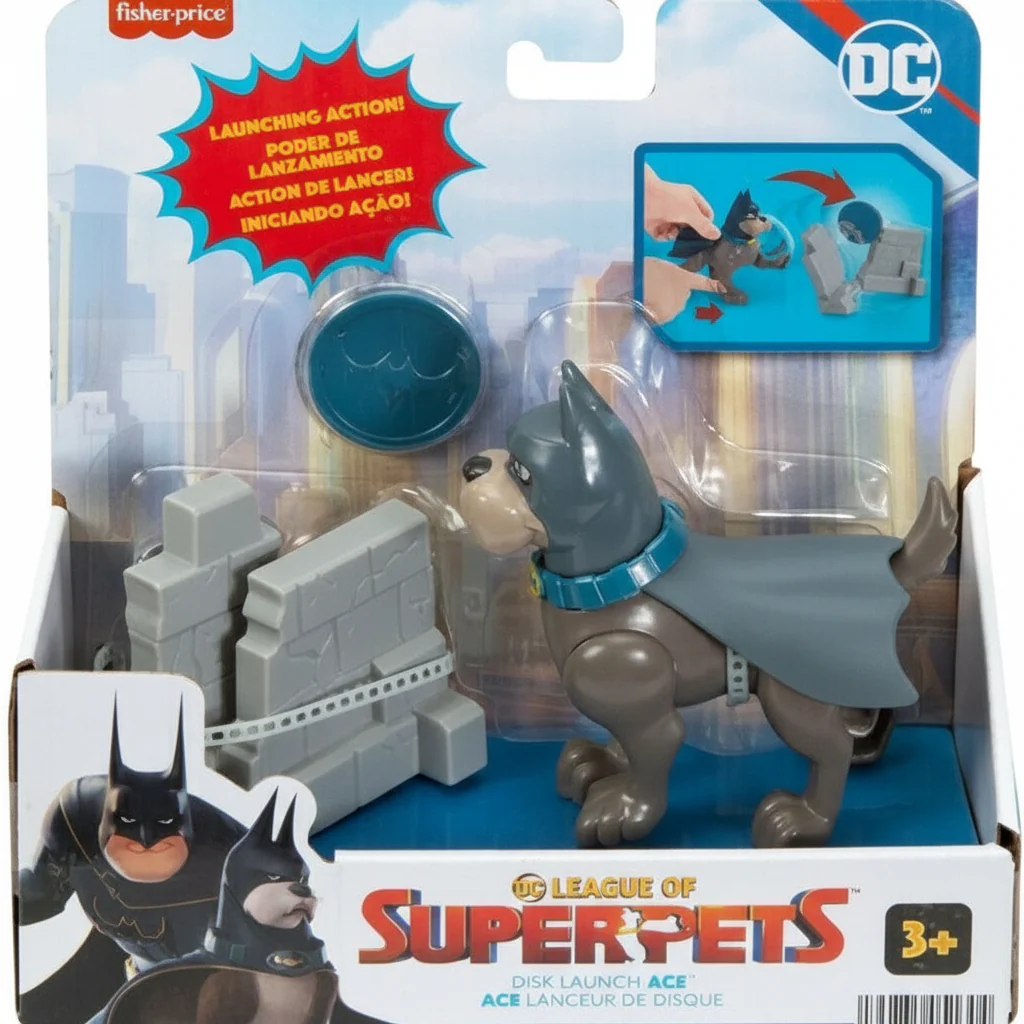 Fisher Price DC League of Super Pets Disk Launch Ace