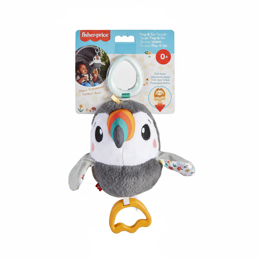 Fisher-Price Flap & Go Toucan Baby Stroller Activity