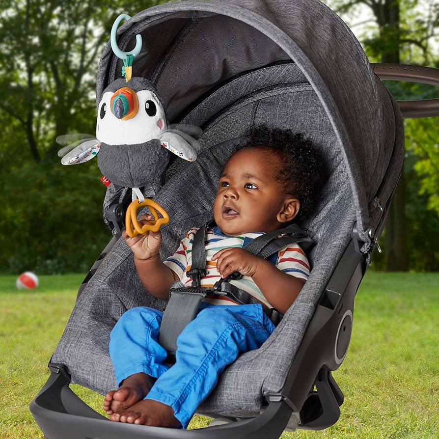 Fisher-Price Flap & Go Toucan Baby Stroller Activity - Image 3