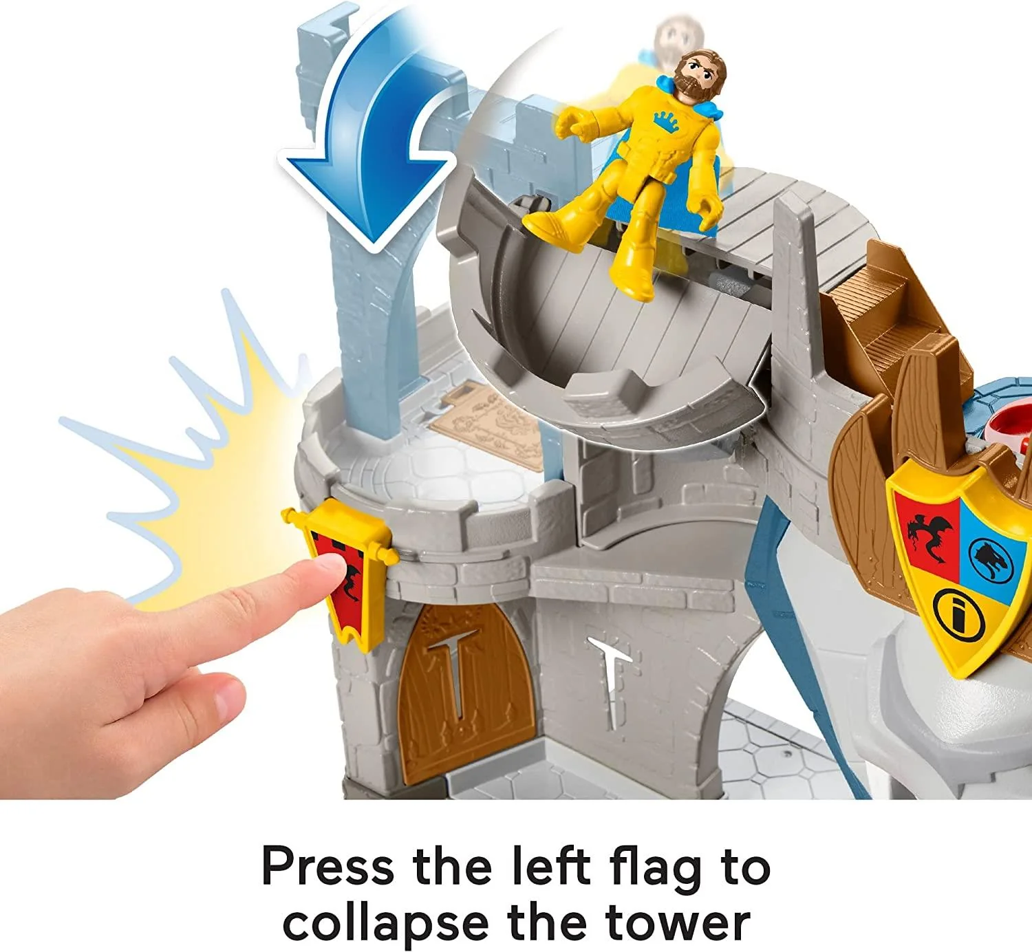 Fisher Price Imaginext Lion's Kingdom Castle 2021 Grey & Blue - Image 2