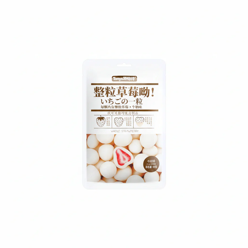 Freeze- Dried Strawberry Teishi With Milk Flavor
