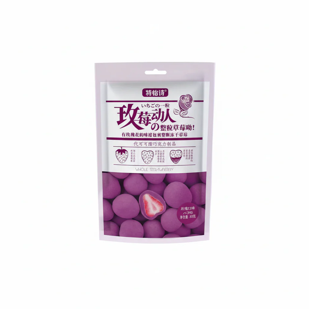 Freeze- Dried Strawberry Teishi With Rose Flavor
