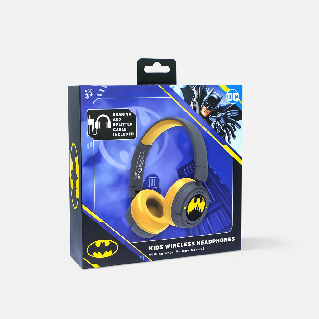Headphone OTL - DC Comics Batman Gotham City Kids Bluetooth Headphones