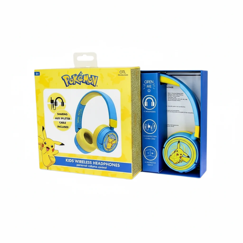 Headphone OTL - Pokémon Pickachu Kids Bluetooth Headphones