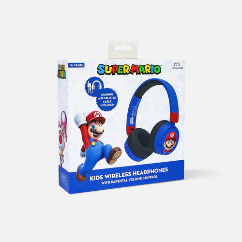 Headphone OTL - Super Mario Blue Kids Wireless Headphones