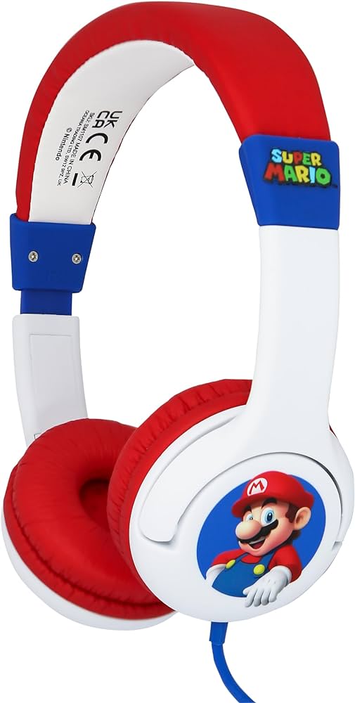 Headphone OTL - Super Mario White  Children's Headphones - Image 3