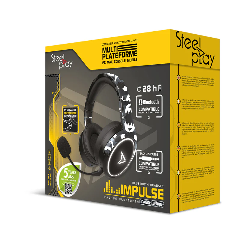 Headset Gaming Steelplay Wired Impulse Camo
