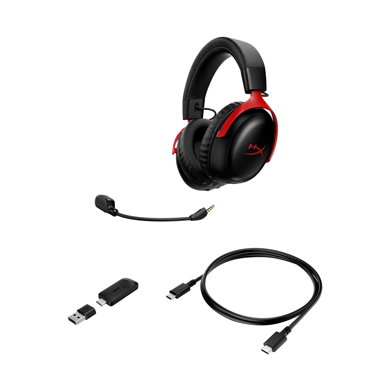 Headset HyperX Cloud III S , Wireless and Bluetooth Gaming Headset , Black/Red , A59Z0AA - Image 3