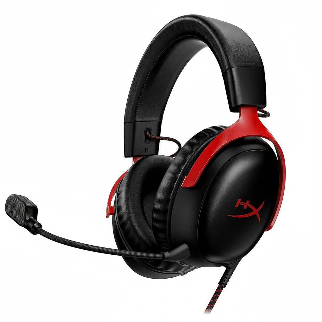 Headset HyperX Cloud III , Wired Gaming , PS5/PS4/PC Multiplatform Compatible , Black/Red , 727A9AA