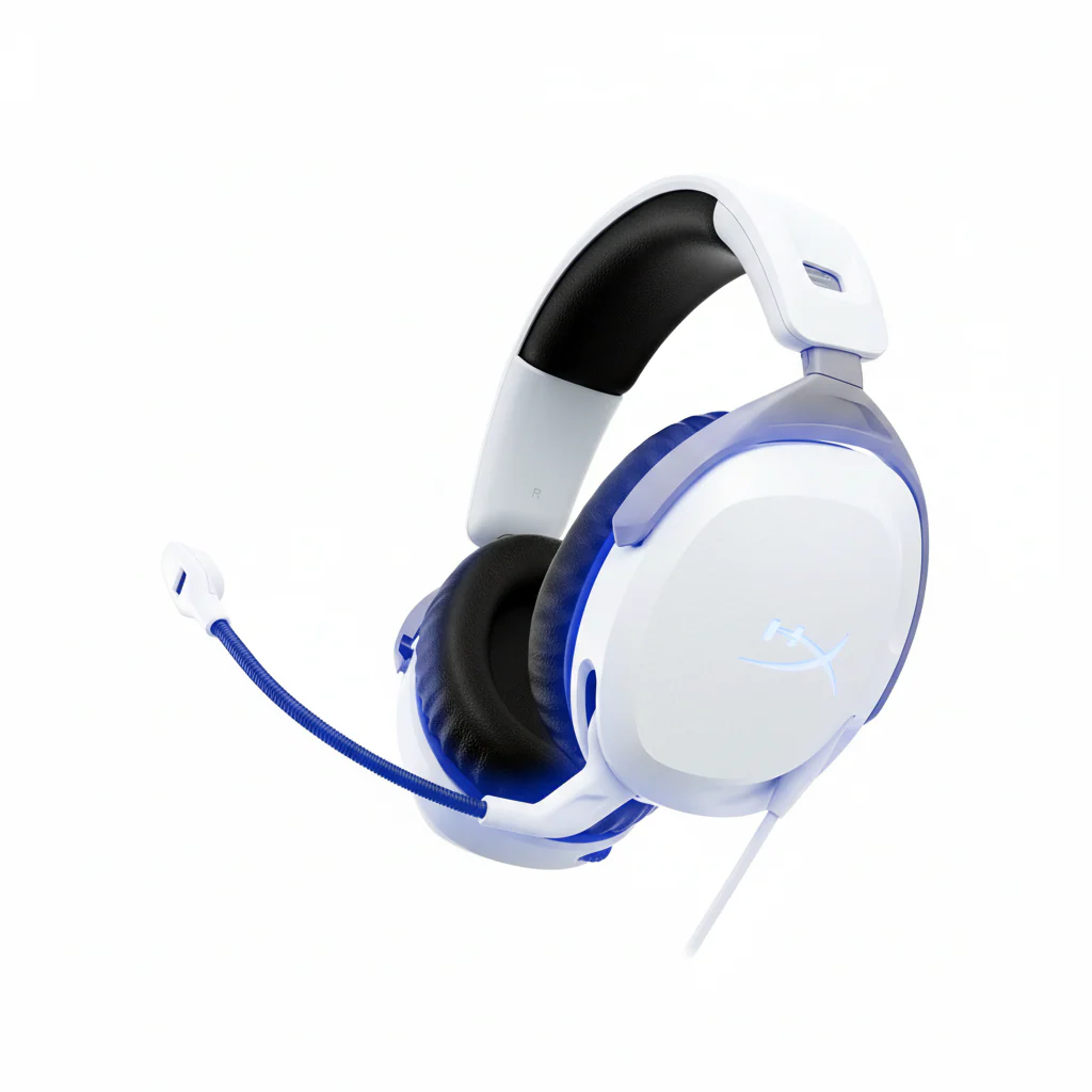 Headset HyperX Cloud Stinger II , Wired Gaming Headset , Compatible with PS5 and PS4 , Detachable noise-cancellation microphone , Black/Blue , 75X29AA
