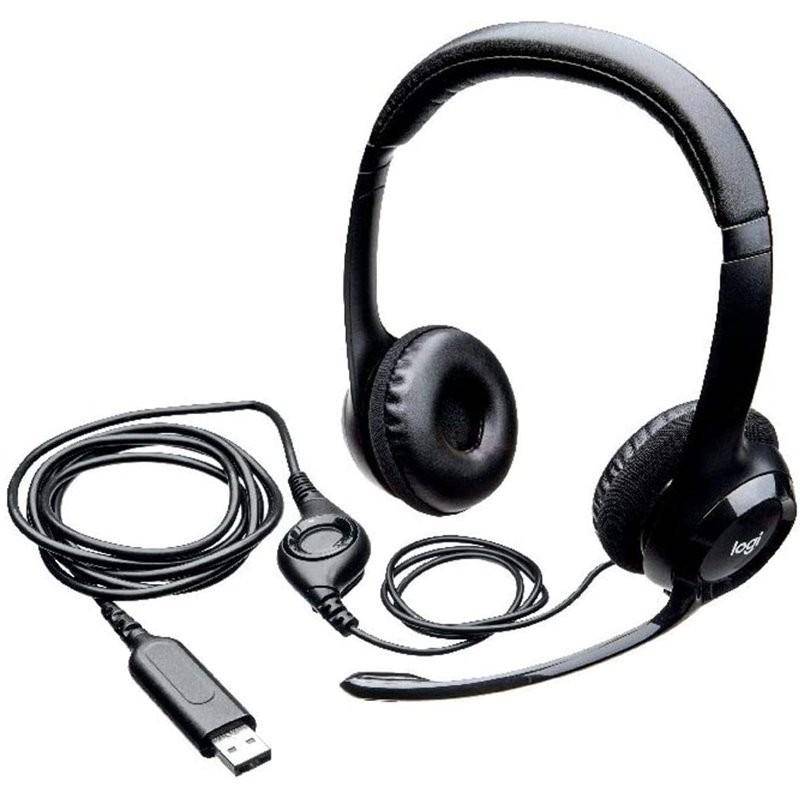 Headset Logitech H390 Noise-Canceling USB