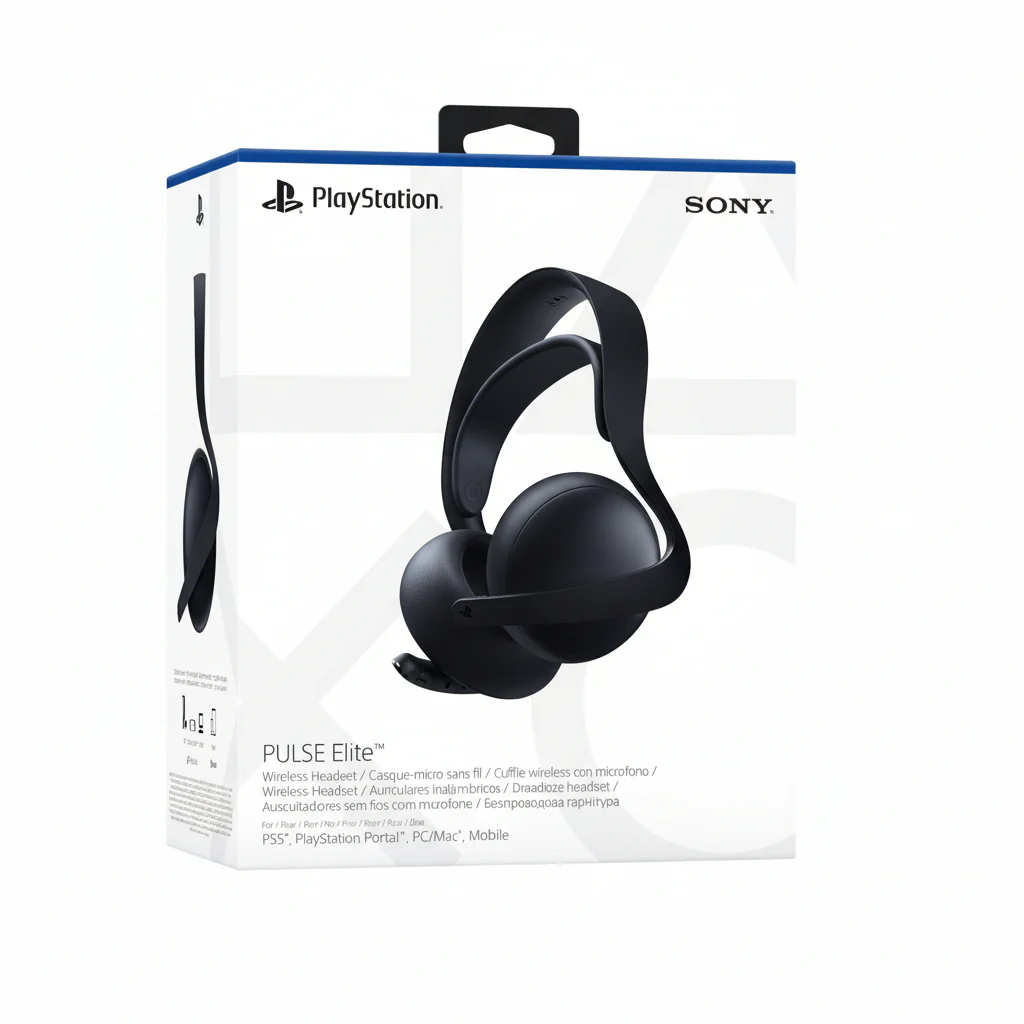 Headset PS5 Sony Wireless Pulse Elite Midnight Black