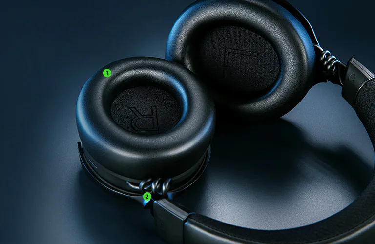 Headset Razer BLACKSHARK KRAKEN V4 PRO , Wireless and Bluetooth , designed for PC/Playstation , THX Spatial Audio , Up to 50 hours Battery , with Sound Card , Black , RZ04-05160100-R3M1 - Image 5