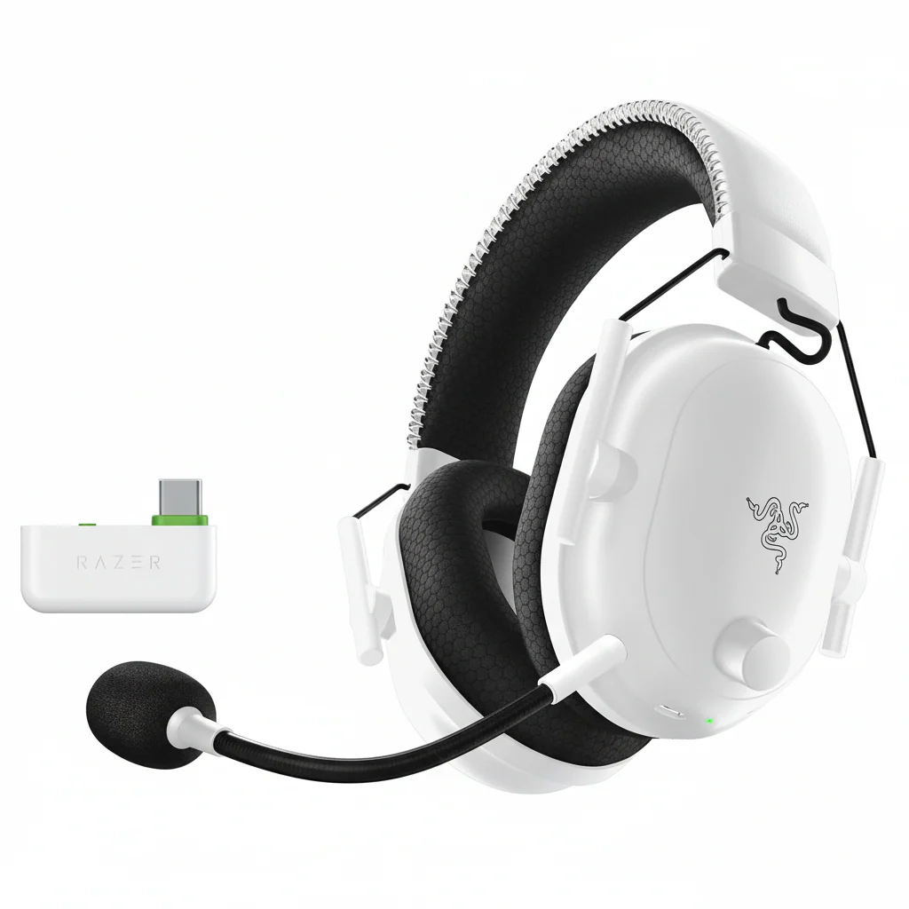 Headset Razer BLACKSHARK V2 PRO , Wireless and Bluetooth , designed for XBOX , 70h Battery , White , RZ04-04530400-R3M1