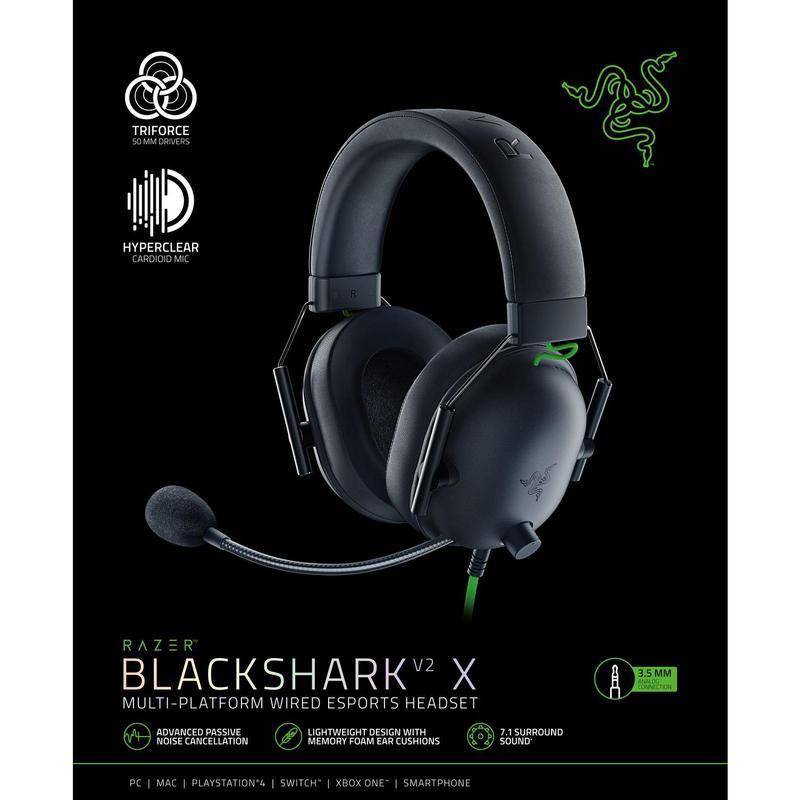 Headset Razer BlackShark V2 X 3.5mm connectivity Passive Noise Cancellation Black RZ04-03240100-R3M1 - Image 4