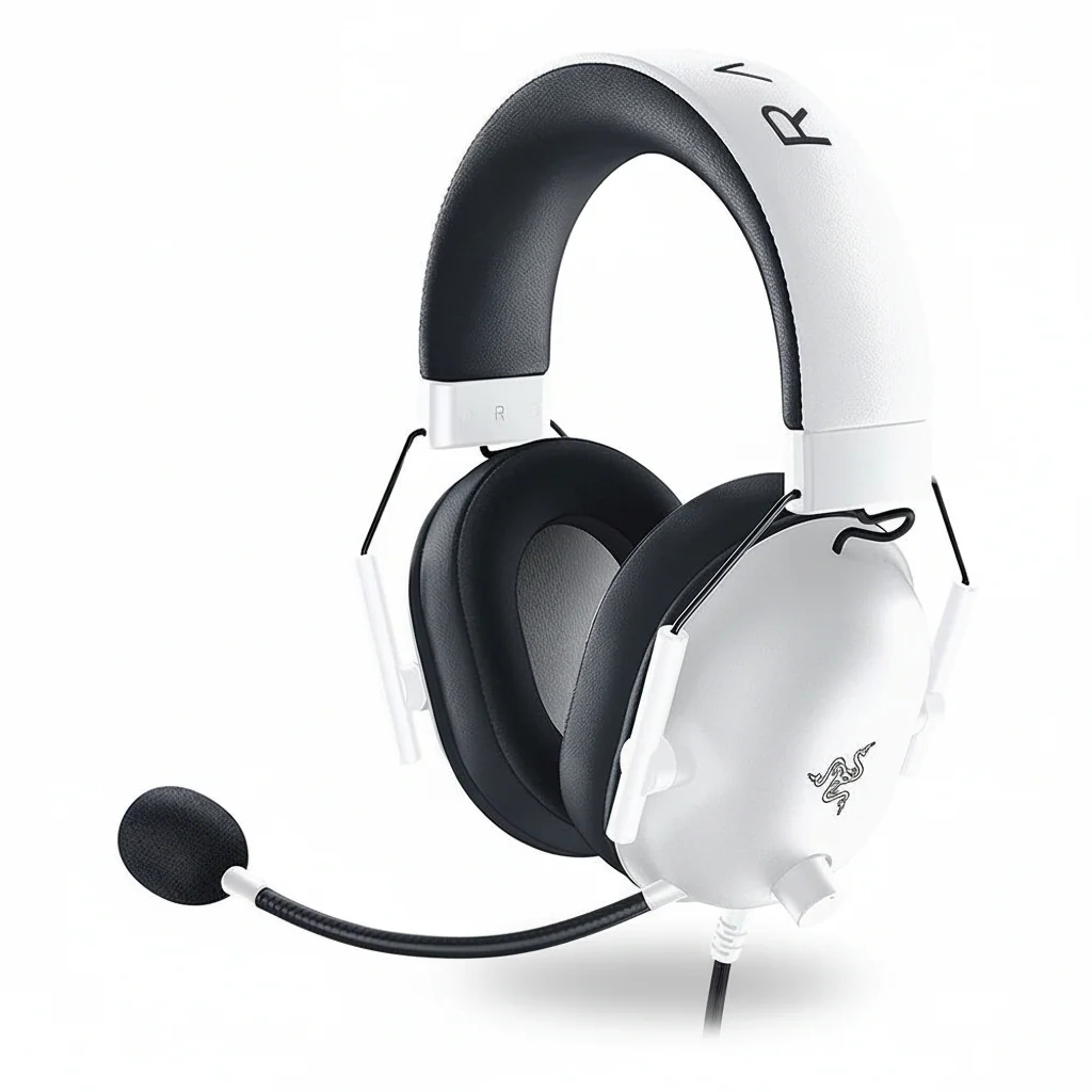 Headset Razer BlackShark V2 X , Licesed for PlayStarion , XBOX/PC/PS , Analog 3.5mm connectivity , Passive Noise Cancellation , White , RZ04-03241300-R3G1