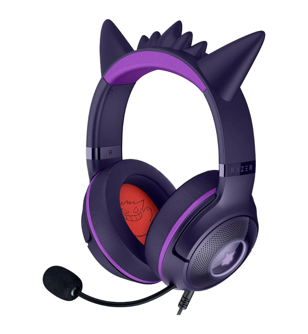 Headset Razer Kraken Kitty V2 Gengar Pokemon Edition, PC/PS5/SWITCH, Purple, RZ04-04730300-R3M1 - Image 2