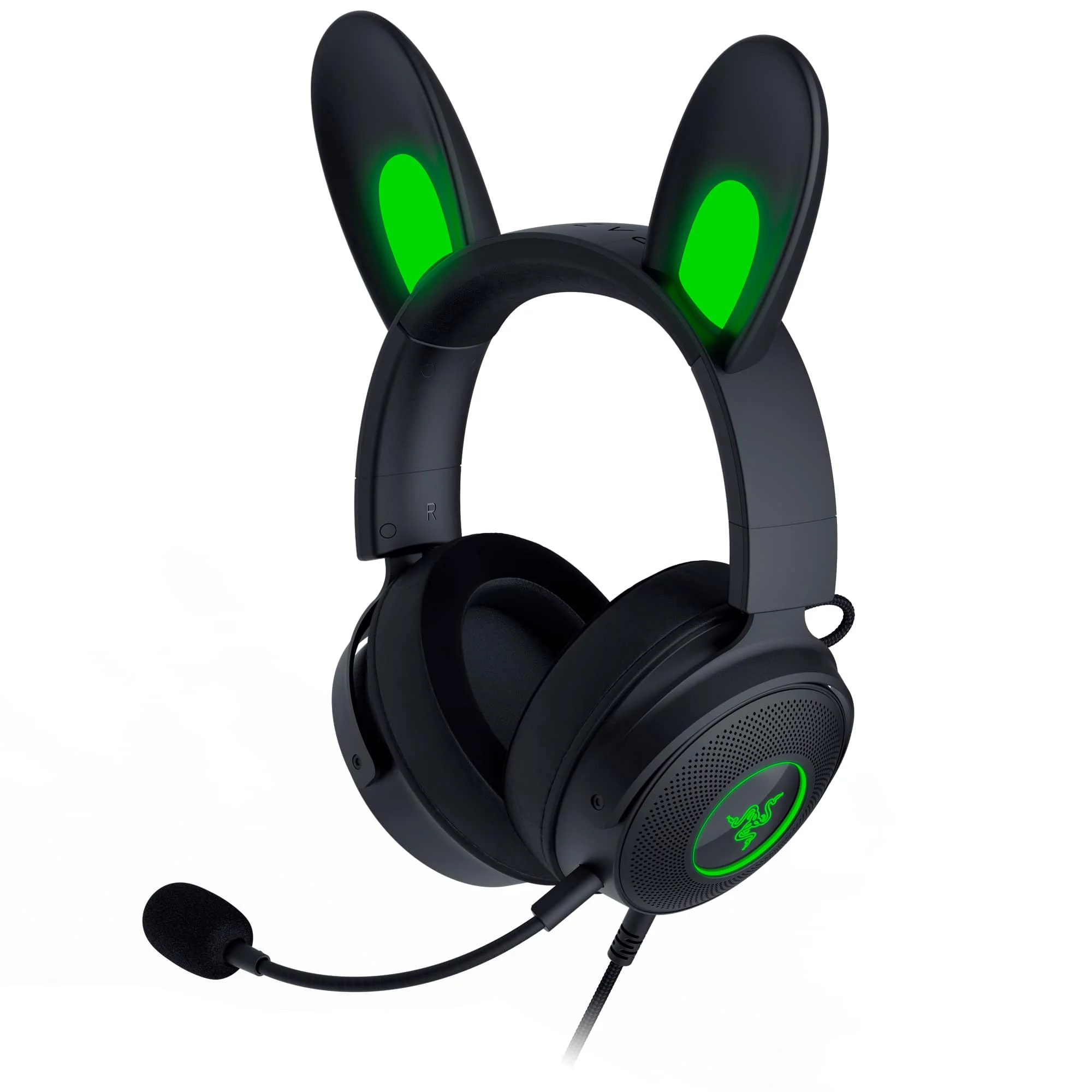 Headset Razer KRAKEN KITTY V2 PRO , Chroma RGB , with USB designed for  PC/PS5 , Kitty Bear Bunny Ears , Black , RZ04-04510100-R3M1 - Image 2