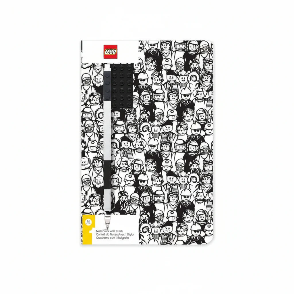 Journal Agenda Lego Minifigures With Gel Pen Black
