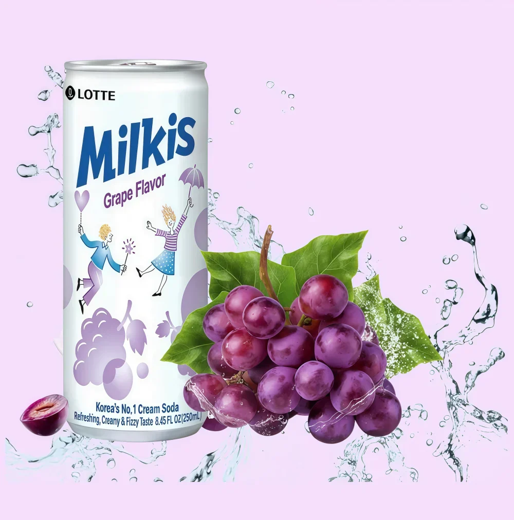 Juice Lotte Milkis Grape Flavor - Image 2