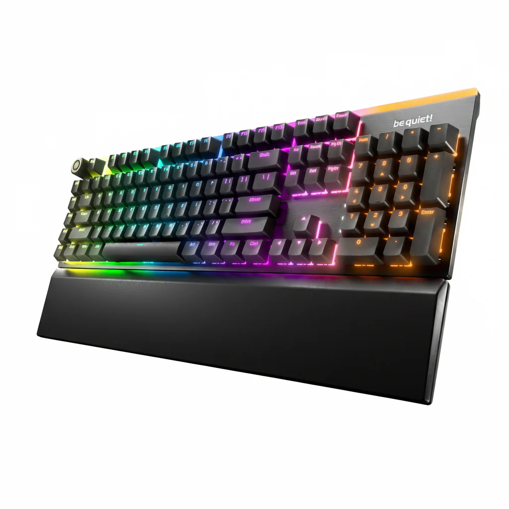 Keyboard be quiet! Light Mount Silent Linear , Mechanical 1000Hz , RGB , QWERTY US , Black , BT003US