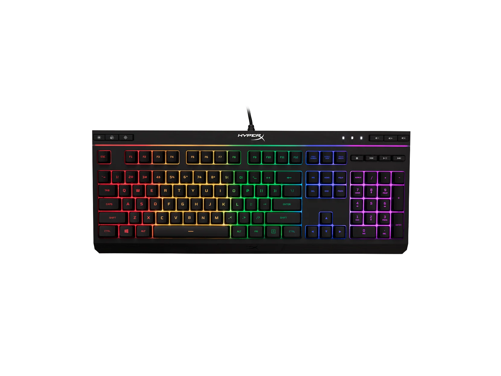Keyboard HyperX Alloy Core , RGB , tactile feel / anti-ghosting / spill resistant , Black , 4P4F5AA
