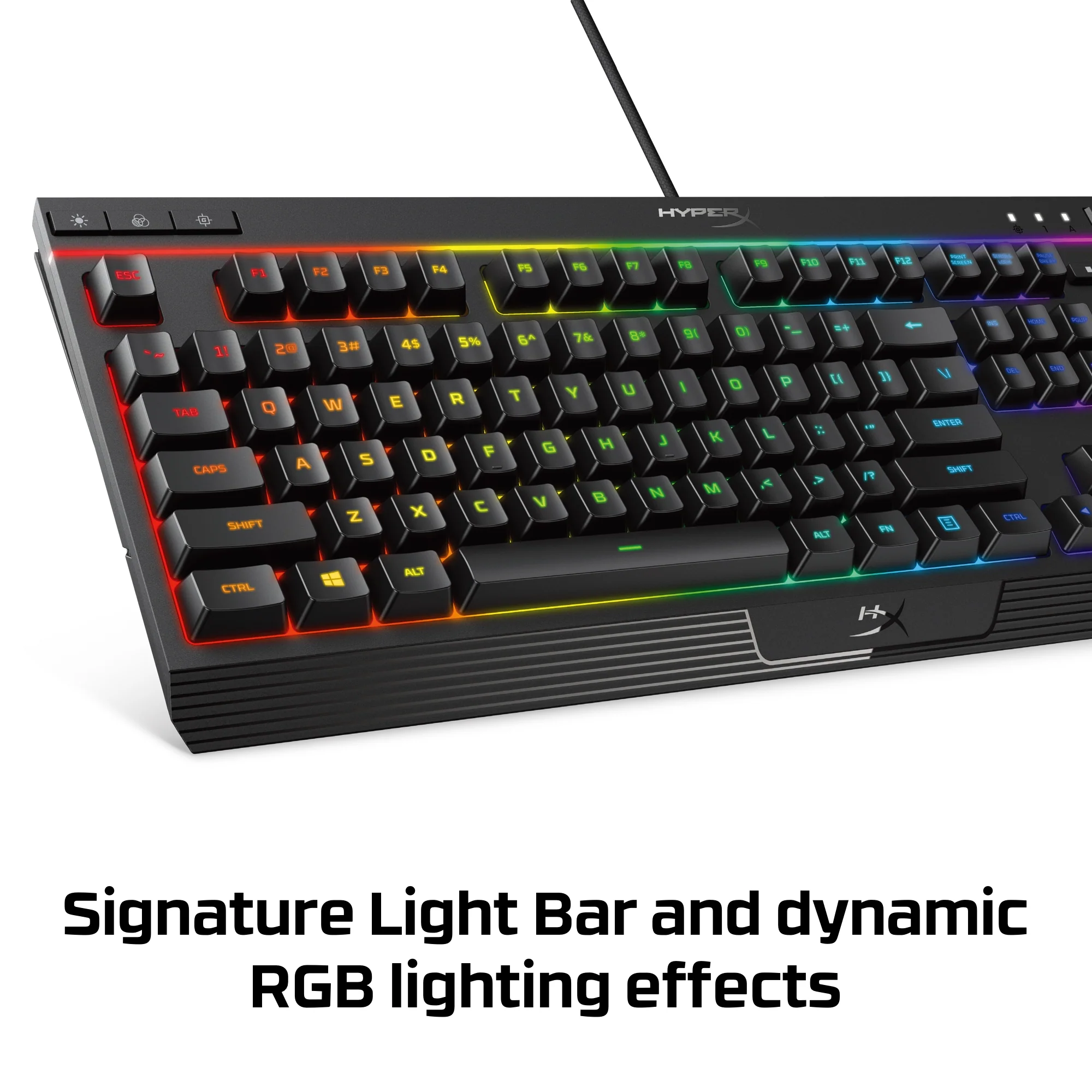 Keyboard HyperX Alloy Core , RGB , tactile feel / anti-ghosting / spill resistant , Black , 4P4F5AA - Image 3
