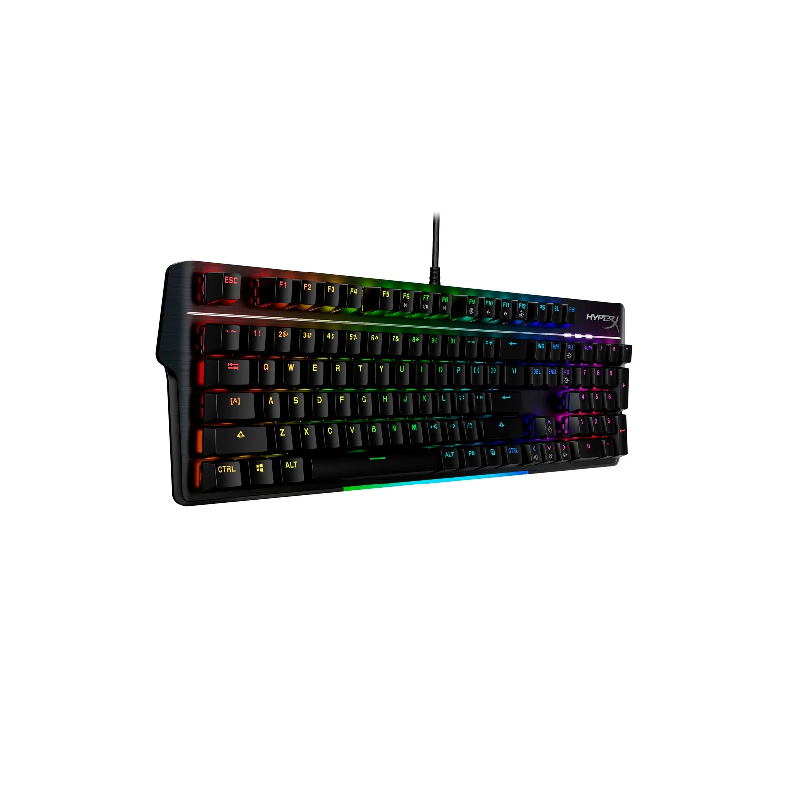 Keyboard HyperX Alloy MKW 100 , RGB , Gaming Mechanical , Detachable wrist rest , Black , 4P5E1AA - Image 5