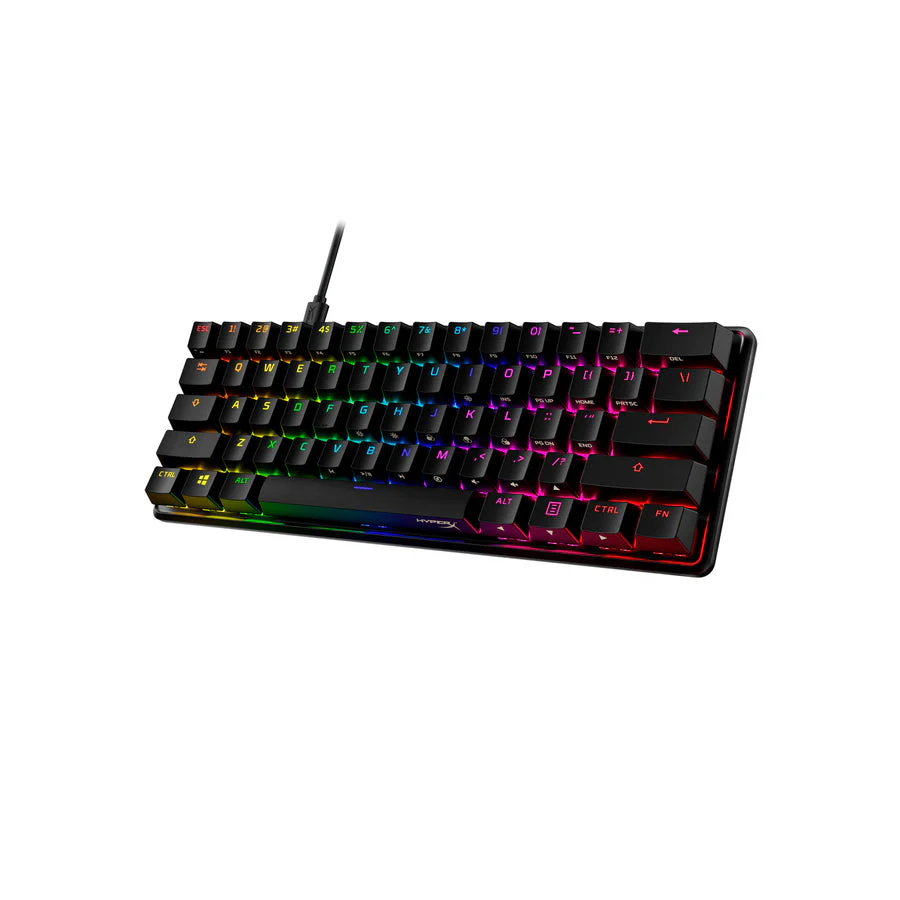 Keyboard HyperX Alloy Origins 60 , RGB and 5 brightness levels , Mechanical Gaming HX Red Keys Linear , 100% anti-ghosting , US Layout , Black , 4P5N4AA - Image 2