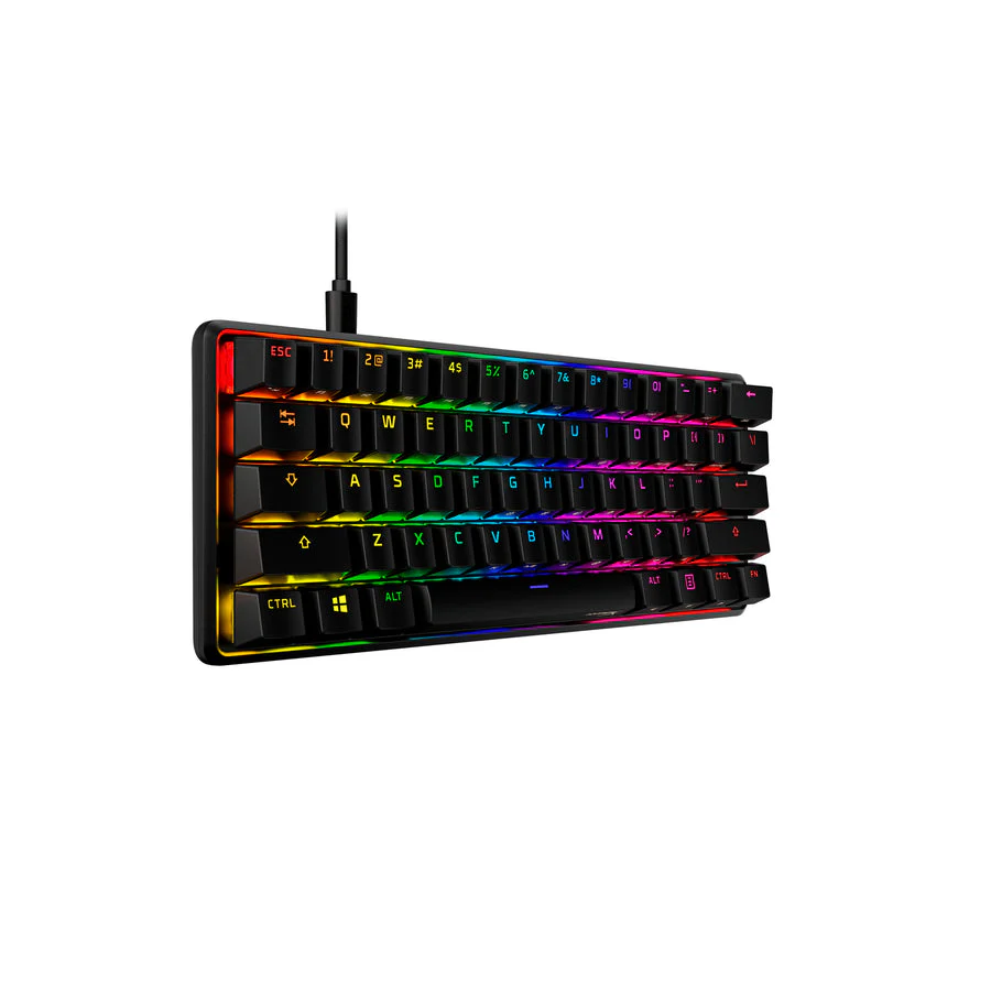 Keyboard HyperX Alloy Origins 60 , RGB and 5 brightness levels , Mechanical Gaming HX Red Keys Linear , 100% anti-ghosting , US Layout , Black , 4P5N4AA - Image 3