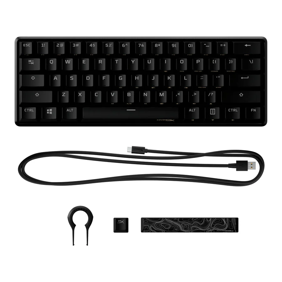 Keyboard HyperX Alloy Origins 60 , RGB and 5 brightness levels , Mechanical Gaming HX Red Keys Linear , 100% anti-ghosting , US Layout , Black , 4P5N4AA - Image 5