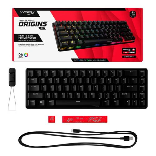 Keyboard HyperX Alloy Origins Core , ARGB , Mechanical with HX Red Keys , US Layout , Black , 4P5P3AA#ABA - Image 3
